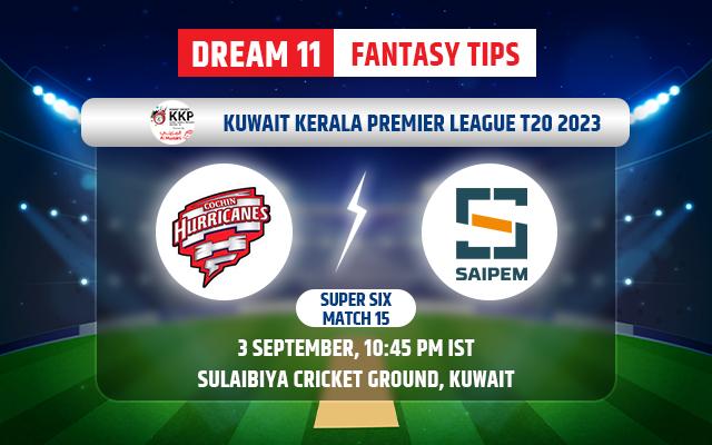 Cochin Hurricanes vs Saipem Calicut Dream11 Team Today