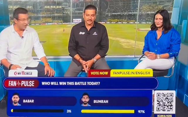 Ravi Shastri and Wasim Akram.