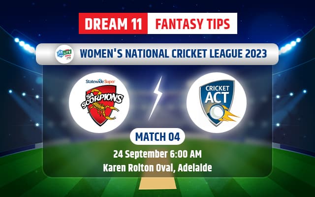 South Australian Scorpions Women vs ACT Meteors Women Dream11 Team Today