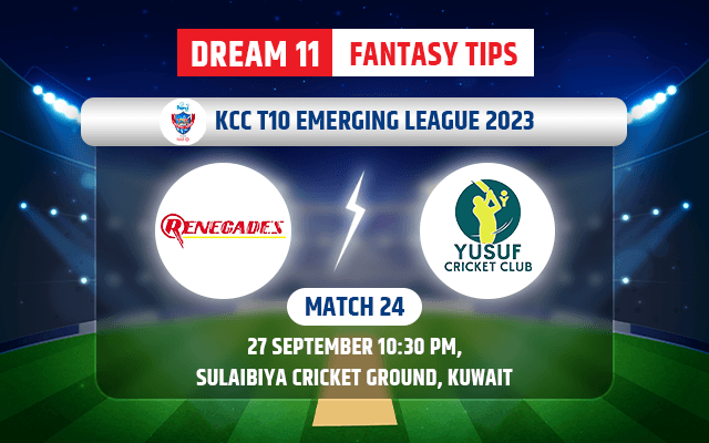 Renegades K vs Yousef Cricket Club Dream11 Today