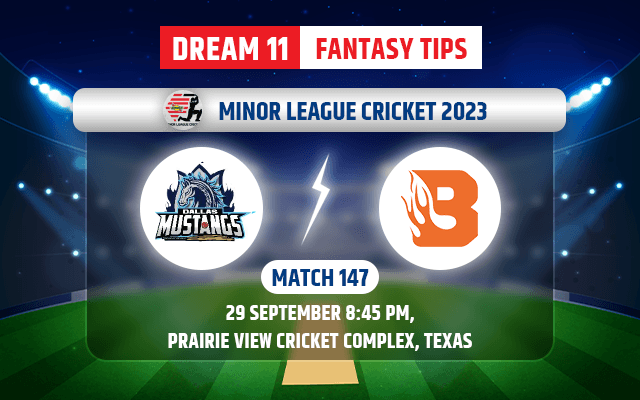 Dallas Mastungs vs Easy Bay Blazers Dream11 Team Today