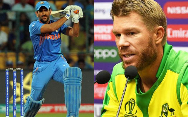 MS Dhoni and David Warner