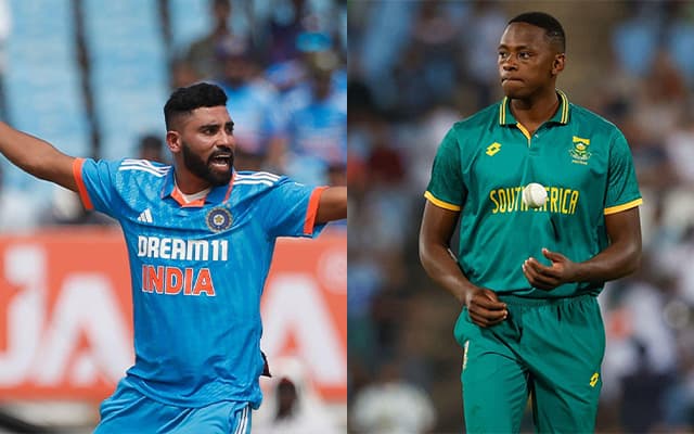 Mohammed Siraj and Kagiso Rabada