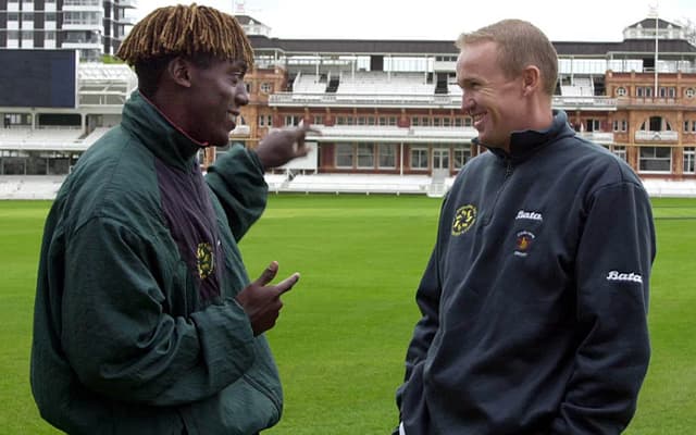 Andy Flower and Olanga