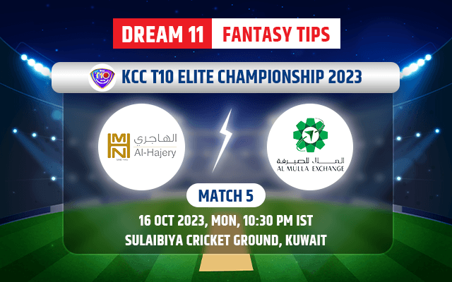 Al Hajery XI vs Al Mulla Exchange Dream11 Team Today