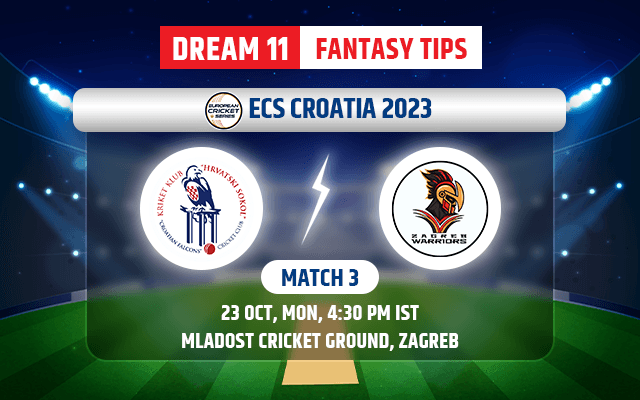 Zagreb Sokol vs Zagreb Warriors Dream11 Team Today