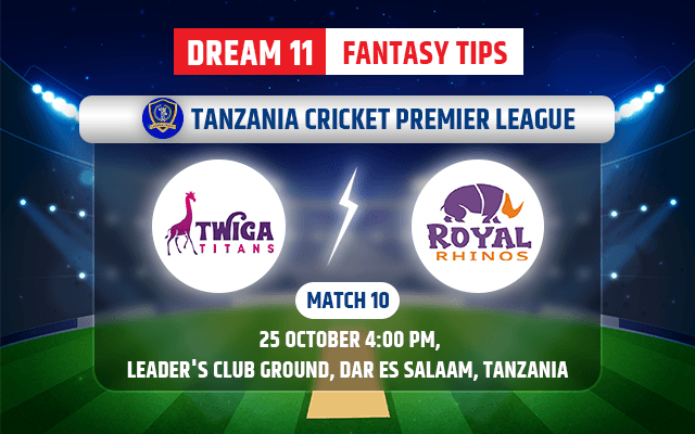 Twiga Titans vs Rhino Royals Dream11 Team Today