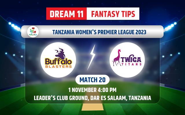 Buffalo Blaster vs Twiga Titans Dream11 Team Today