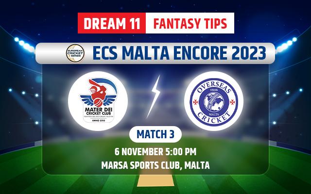 Mater Dei vs Overseas CC Dream11 Team Today