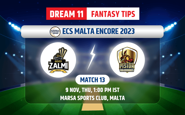 Gozo Zalmi vs Msida Warriors CC Dream11 Team Today