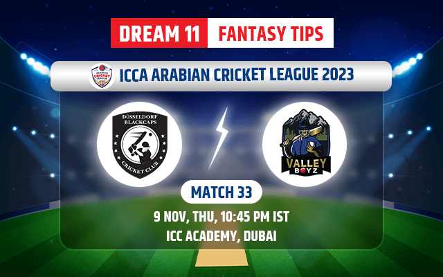 Dubai Dare Devils vs Valley Boys Dream11 Team Today