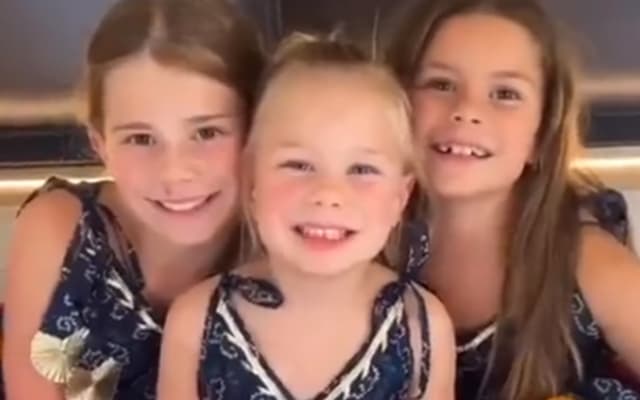 David Warner daughters