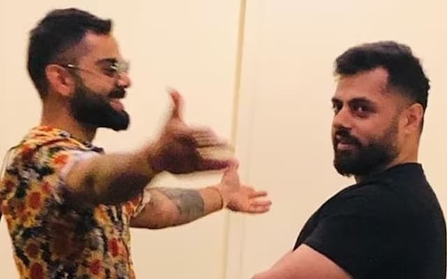 Bunty Sajdeh and Virat Kohli