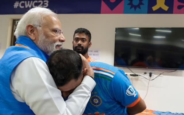 Mohammed Shami and Narendra Modi