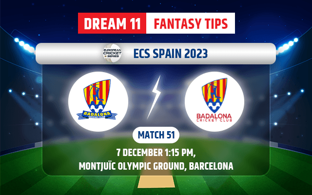 Badalona CC vs Barcelona International Dream11 Team Today