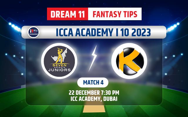 Seven Districts Juniors vs Karwan CC Dream11 Team Today