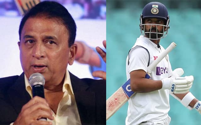 Sunil Gavaskar and Ajinkya Rahane