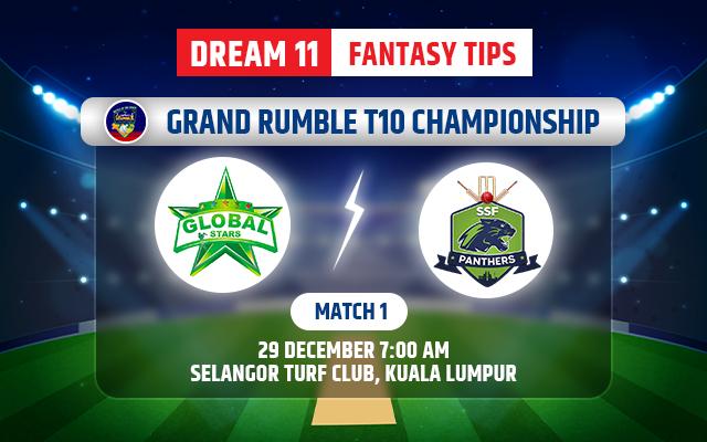 Global Stars vs SSF Panthers Dream11 Team Today