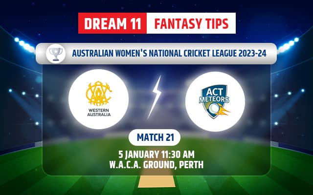 Western Australia Women vs Australian Capital Territory Women Dream11 Team Today