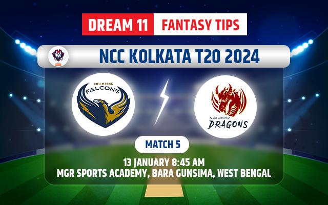 Kalimpong Falcons vs Purba Medinipur Dragons Dream11 Team Today