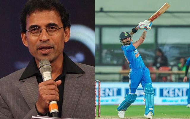 Harsha Bhogle and Virat Kohli