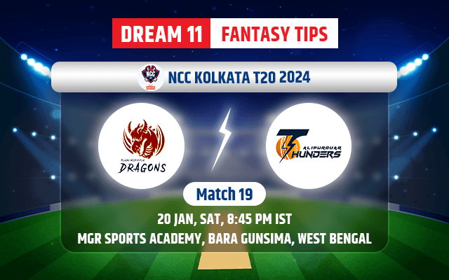 Purba Medinipur Dragons vs Alipurduar Thunders Dream11 Team Today