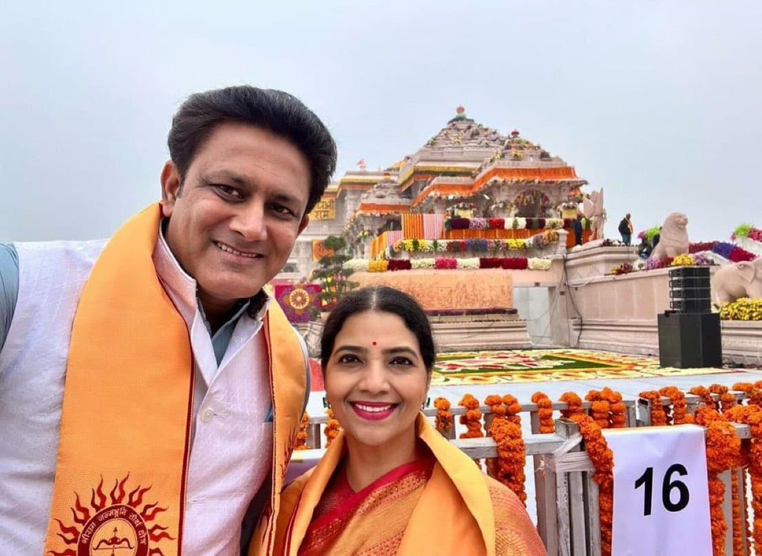 Anil Kumble at Ayodhya Ram Mandir