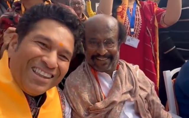 Sachin Tendulkar and Rajinikanth