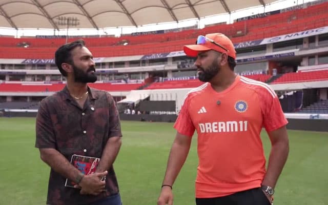 Rohit Sharma with Dinesh Karthik