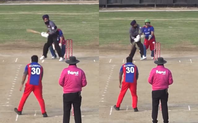 Tabraiz Shamsi's playful reaction to Waqar Anjum's magical dismissal, Video goes viral