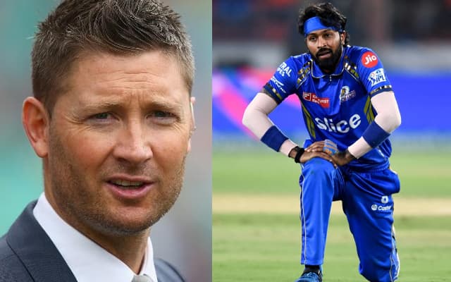 Michael Clarke and Hardik Pandya