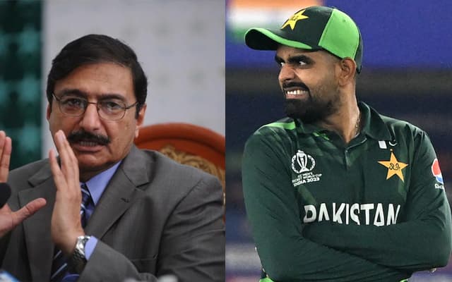 Zaka Ashraf and Babar Azam