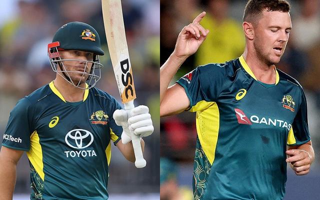 David Warner and Josh Hazlewood