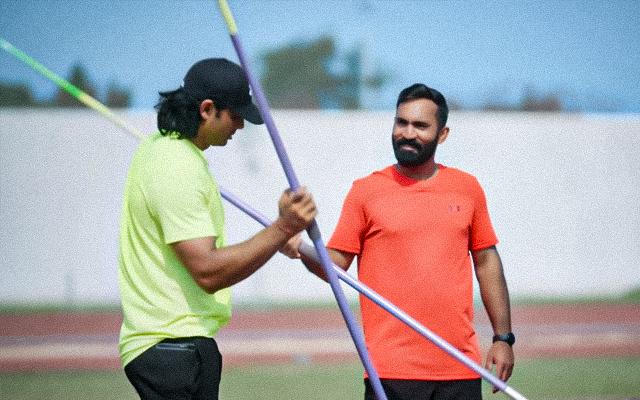 Neeraj Chopra and Dinesh Karthik