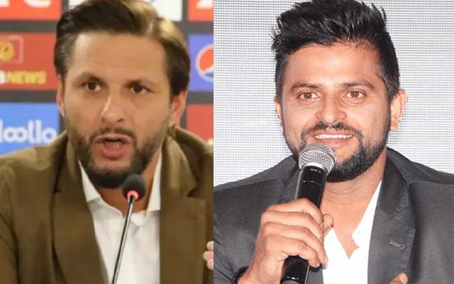 Shahid Afridi and Suresh Raina