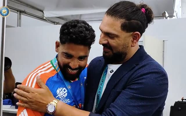 Yuvraj Singh and Mohammed Siraj