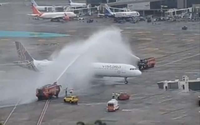 Team India's flight