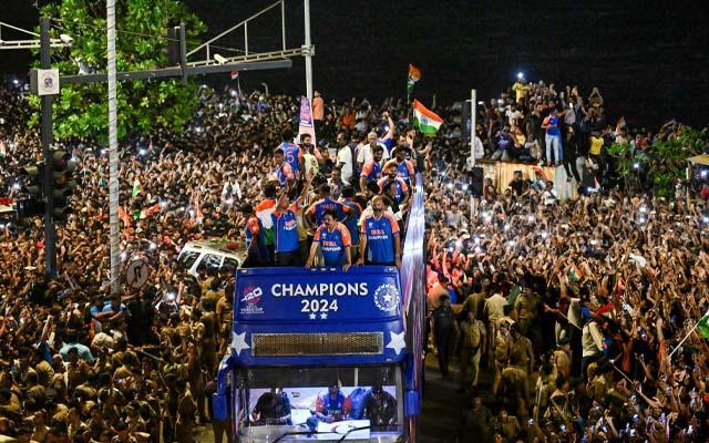 Team India victory's parade