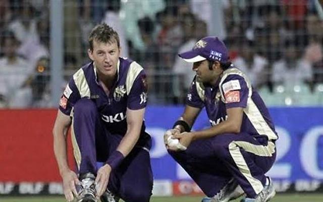 Brett Lee and Gautam Gambhir