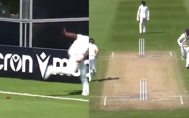 Chatara saves boundary, batters run five in ZIM vs IRE Test