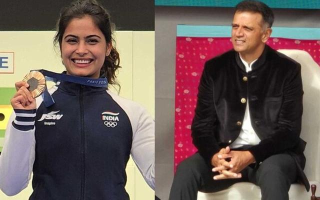 Manu Bhaker and Rahul Dravid