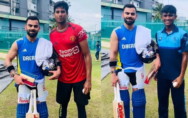 Virat Kohli with Net Bowlers