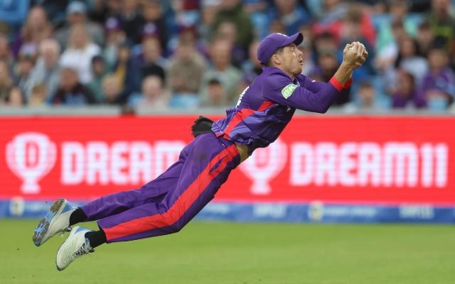 Watch: Santner's full stretch dive sends Pepper packing