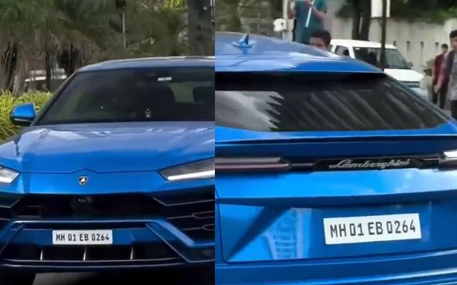 Rohit Sharma blue Lamborghini