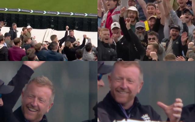 Crowd catch and Coach reaction