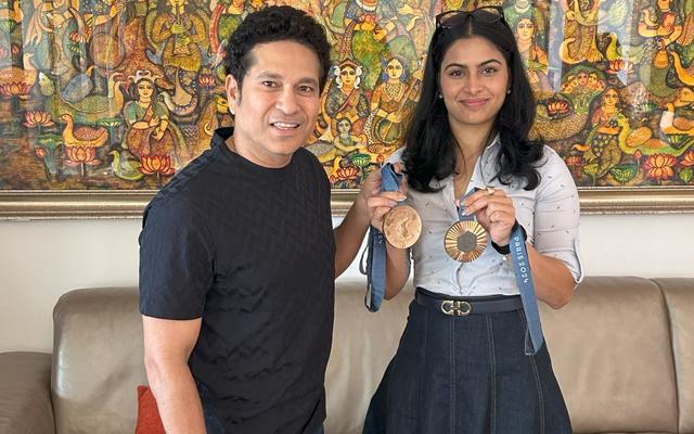 Sachin Tendulkar and Manu Bhaker