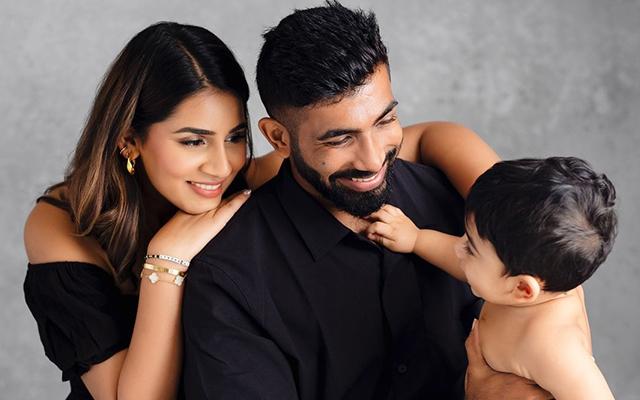 Jasprit Bumrah and Sanjana Ganesan