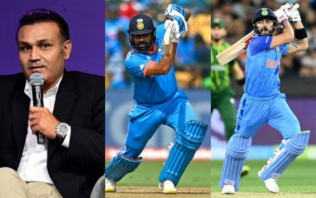 Virender Sehwag, Rohit Sharma, Virat Kohli