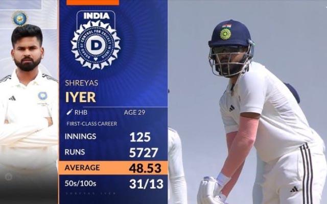 Shreyas Iyer departs for seven-ball duck against India A with sunglasses on