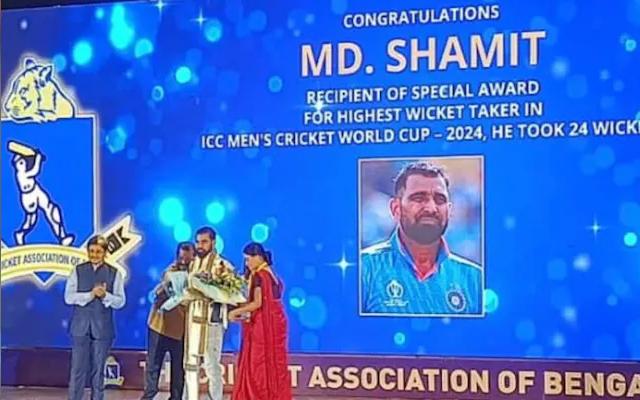 CAB faces embarrassment after misspelling Mohammed Shami’s at felicitation ceremony